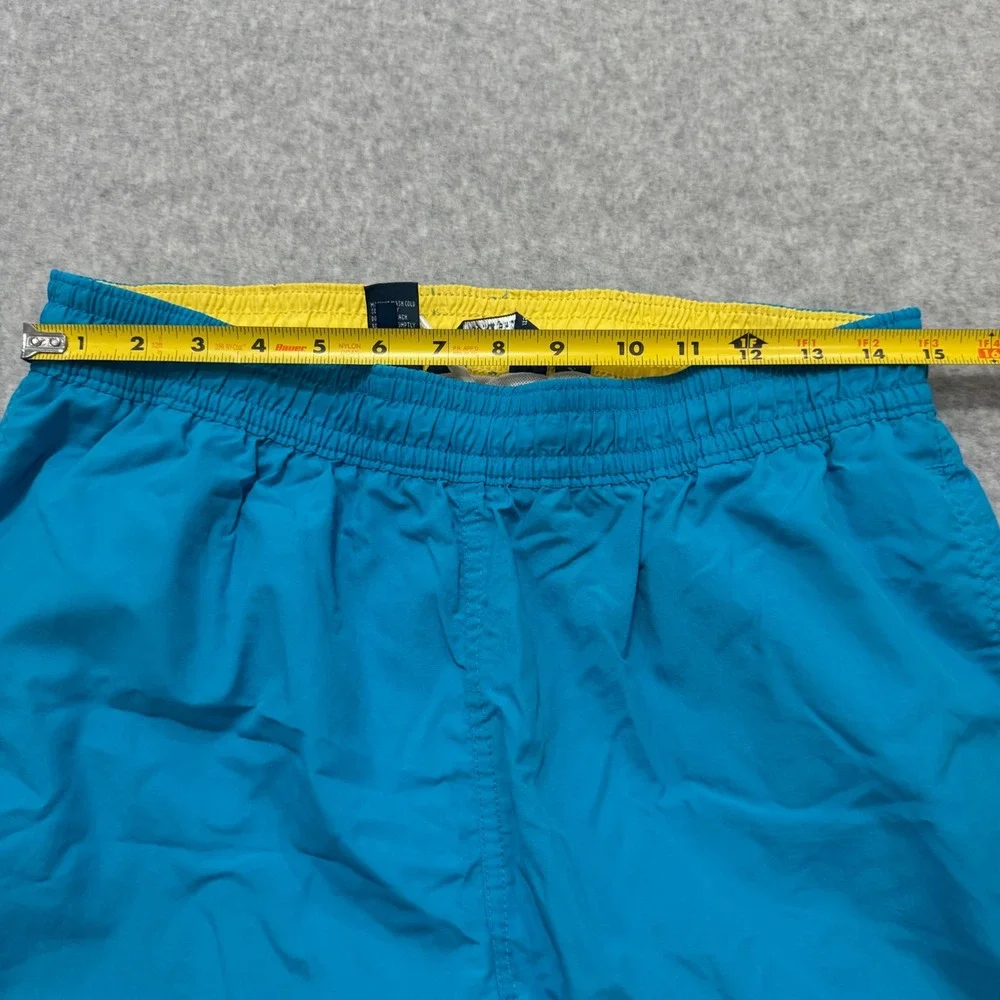 Polo Ralph Lauren Mens Swim Trunks‎ Turquoise Blue Yellow Pony Mesh Lined Large